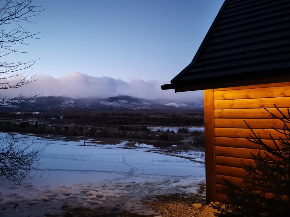 Natural landscape, Winter, Mountain view