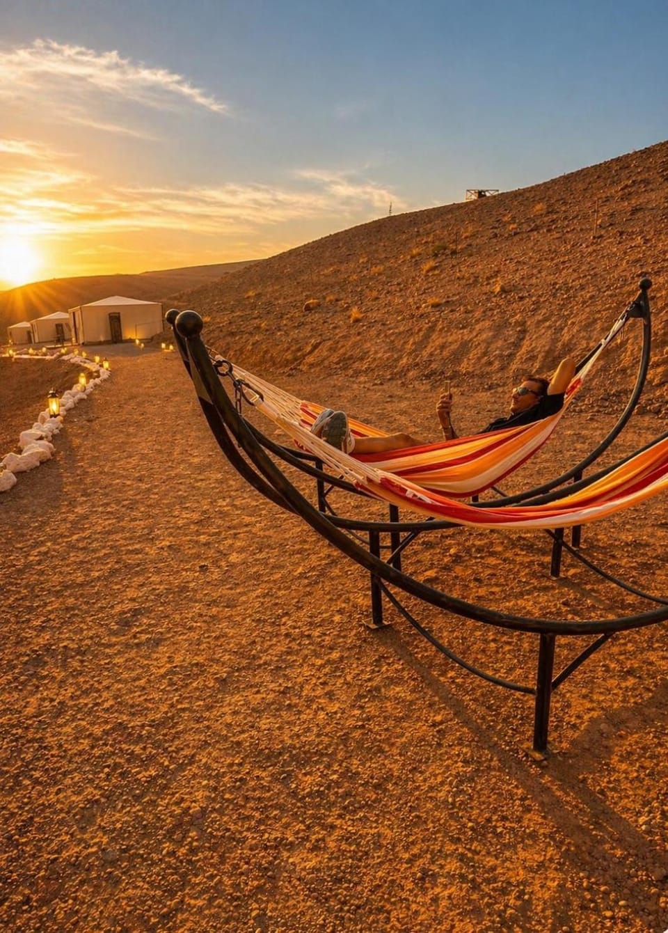 Campement authentique désert d Agafay Luxury tent in Marrakesh-Safi