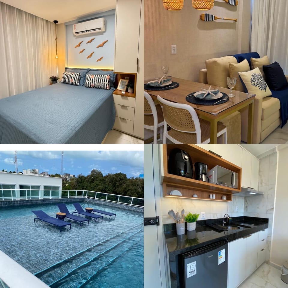 Flat no Centro de Porto de Galinhas -Excelente Localização - próximo as Piscinas Naturais - Harbor Living Apartment in Ipojuca