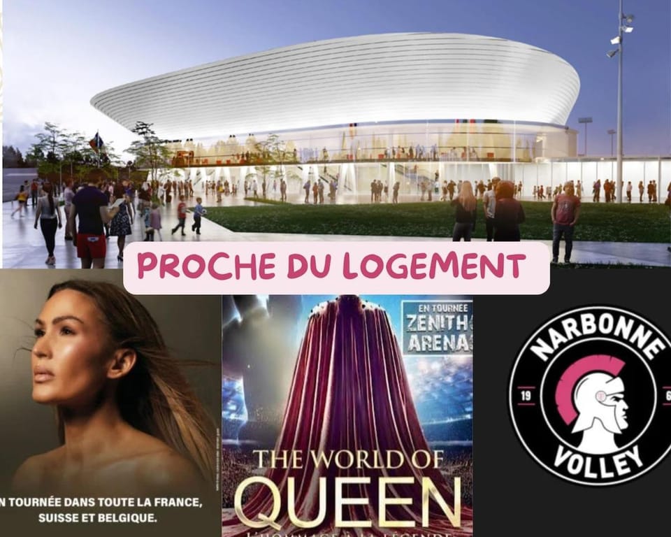 Suite climatisée -Proche Arena & Grands buffets Apartment in Narbonne