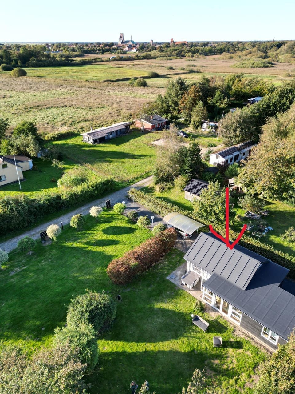 Property building, Natural landscape, Bird's eye view