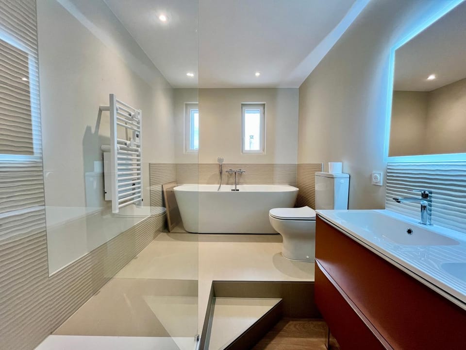 Shower, Night, Bathroom, Bath