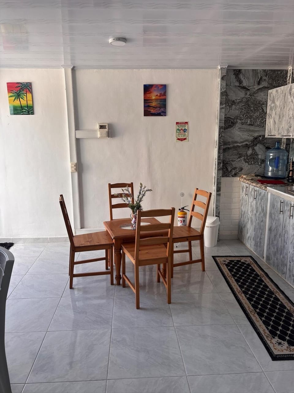 Kitchen or kitchenette, Living room, Dining area