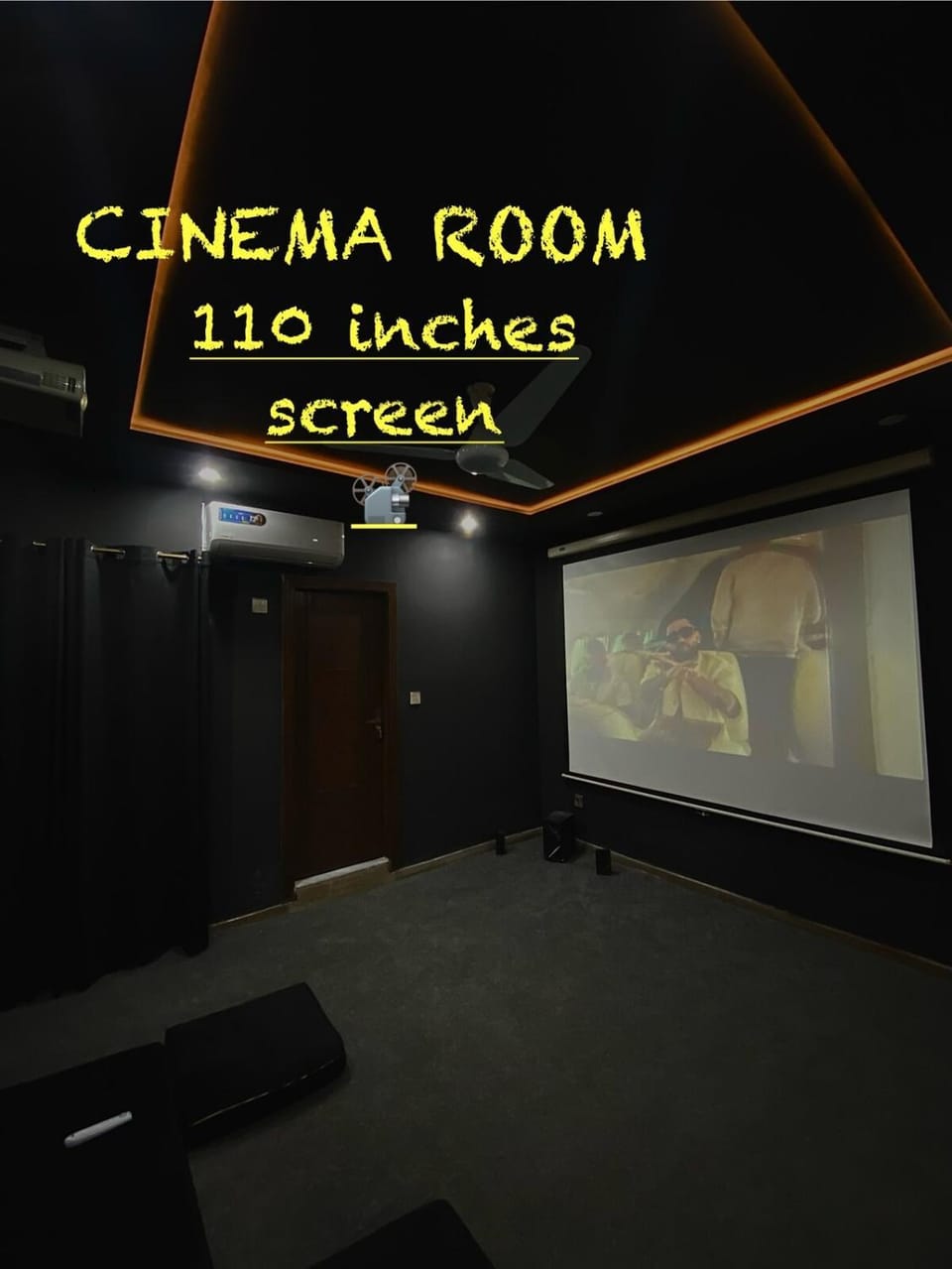 Sukoon e Maskan Private Home Cinema 110 screen Apartment in Islamabad