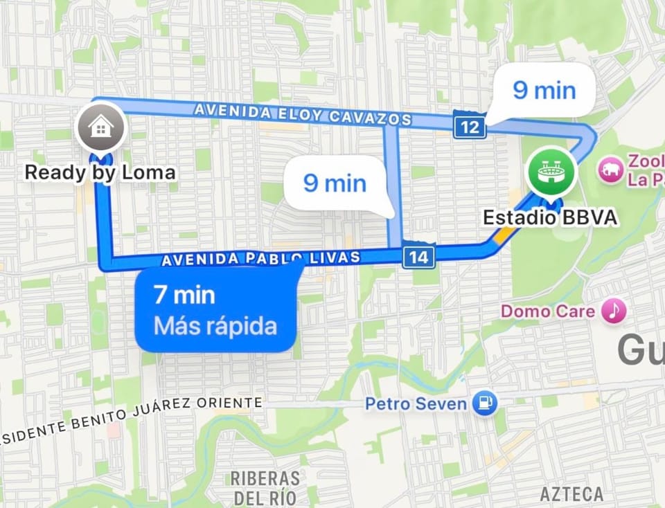 Apartment with Pool, gym & parking, up to 6 guests, BBVA stadium area Apartment in Monterrey