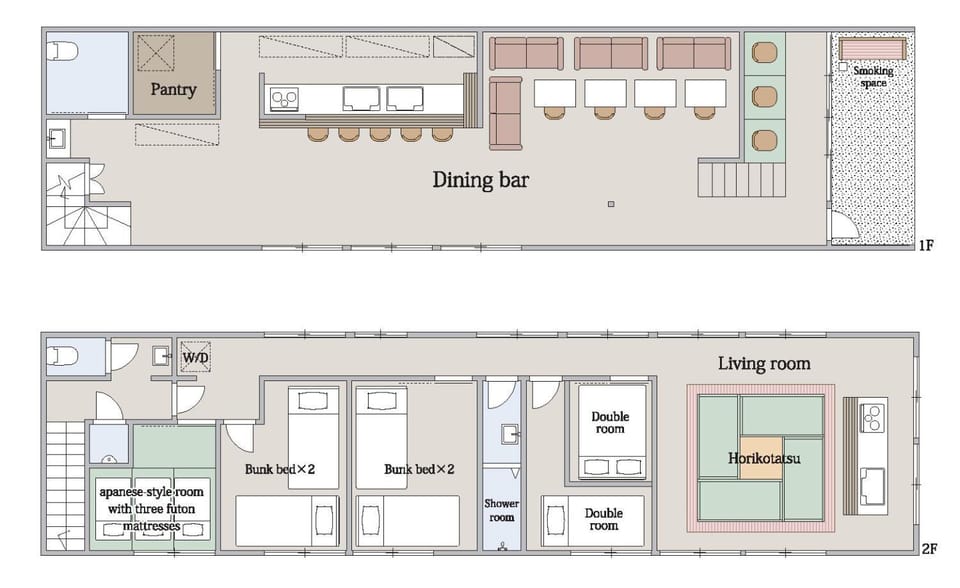 温泉徒歩30秒 一棟貸切で最大15名まで 広々キッチンで自炊可 Apartment in Japan