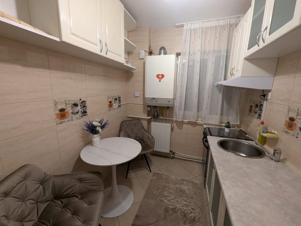 Kitchen or kitchenette, Dining area, stove