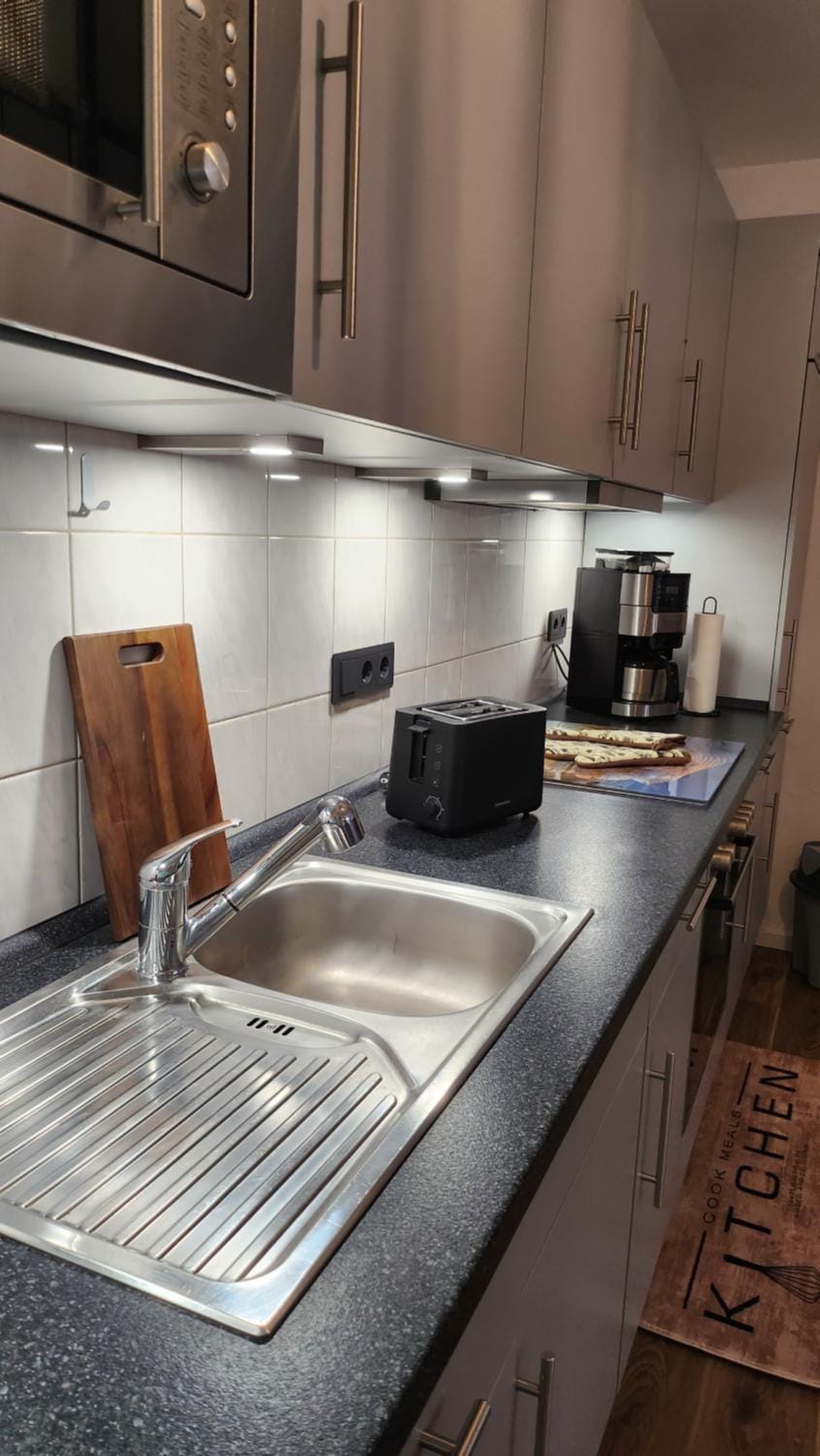 Kitchen or kitchenette, stove, kitchen, kitchen