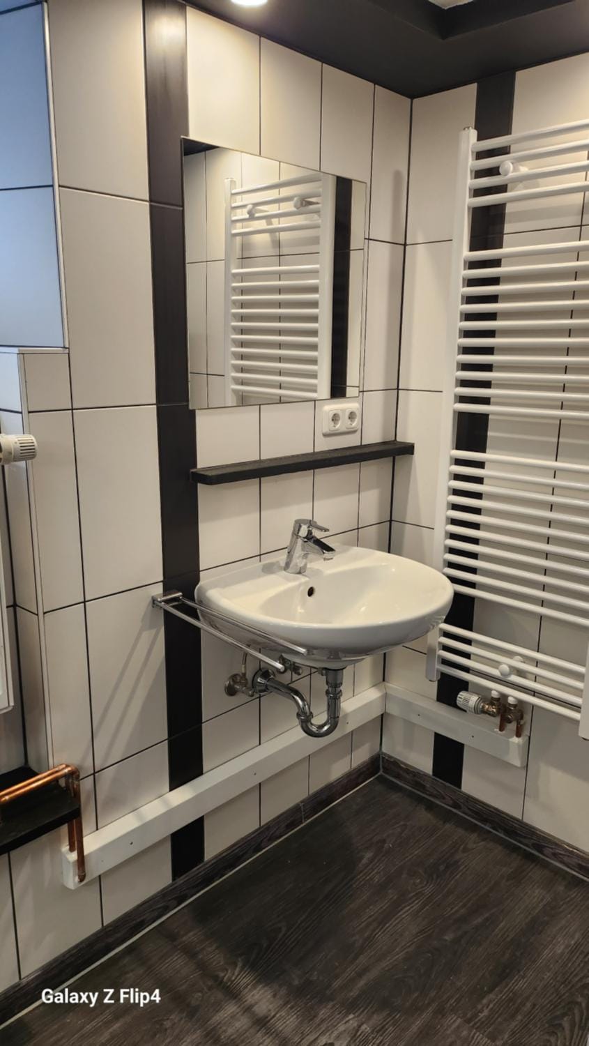 Bathroom, heating, washing machine