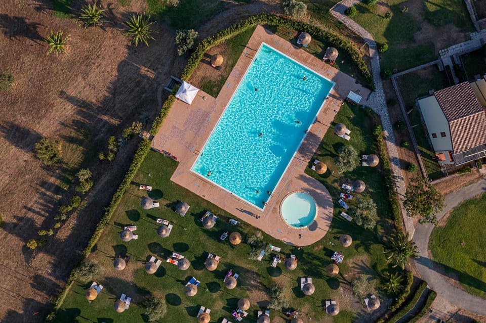 Bird's eye view, Swimming pool