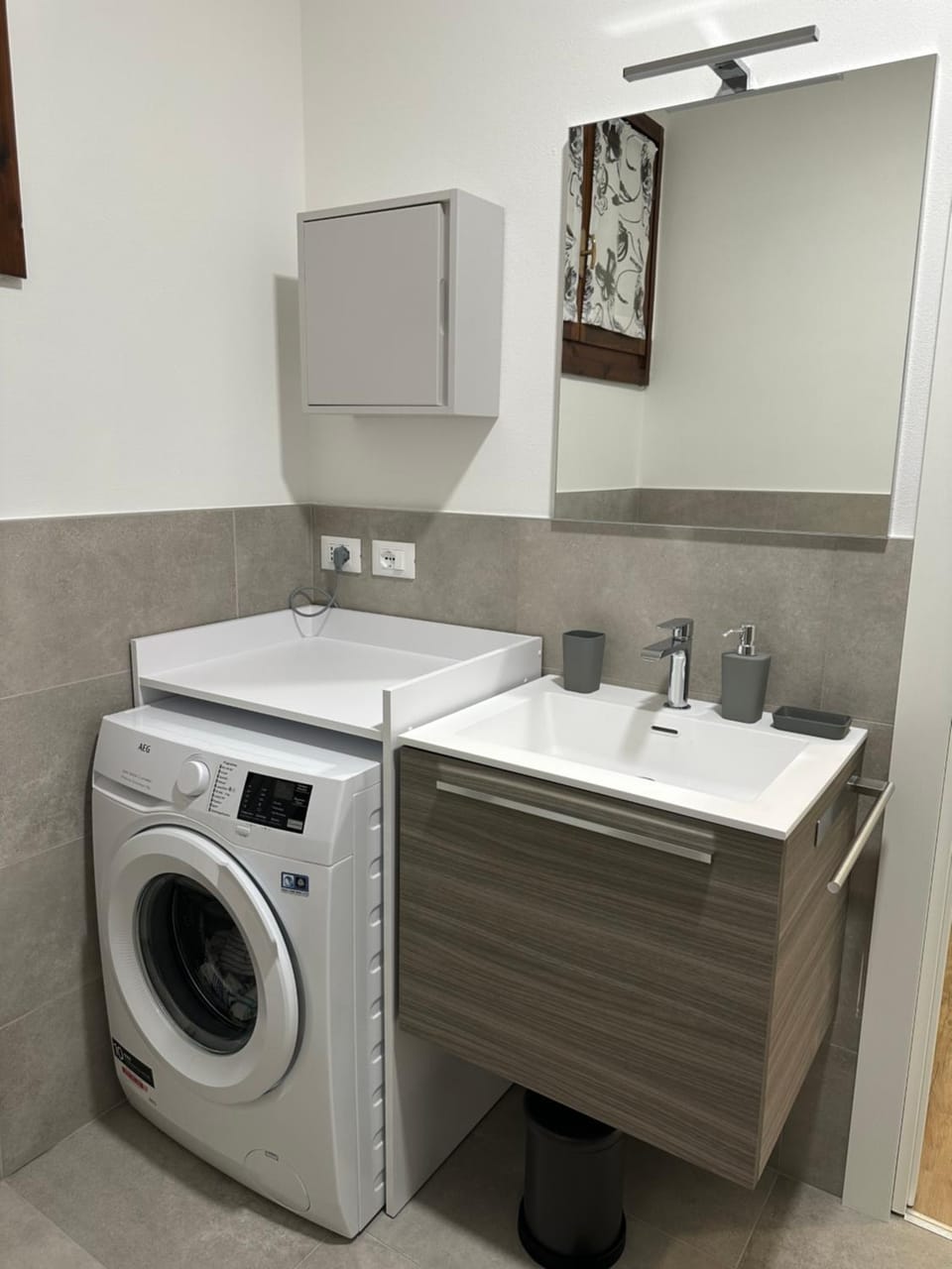 Shower, washing machine