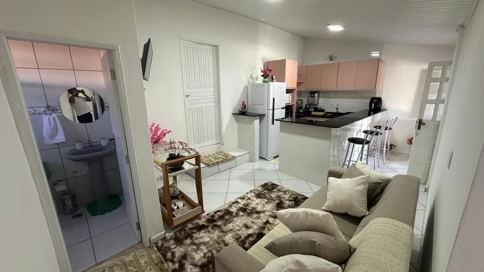 Kitchen or kitchenette, Living room, Seating area, oven, stove