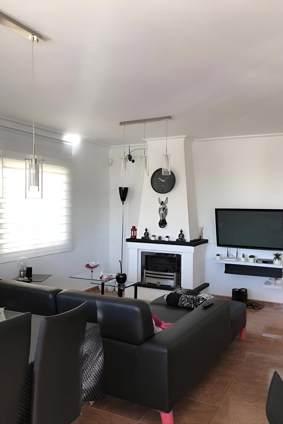 Living room, fireplace