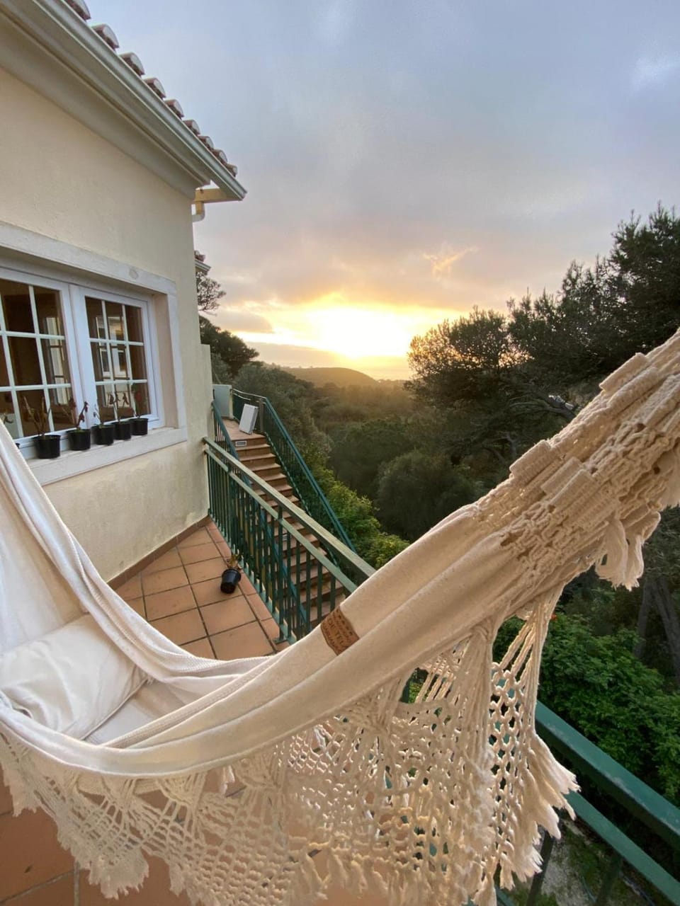 Natural landscape, View (from property/room), Balcony/Terrace, Sea view, Sunset