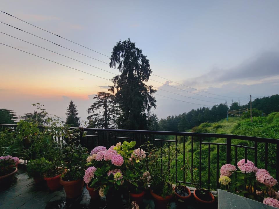 Day, Mountain view, Sunset