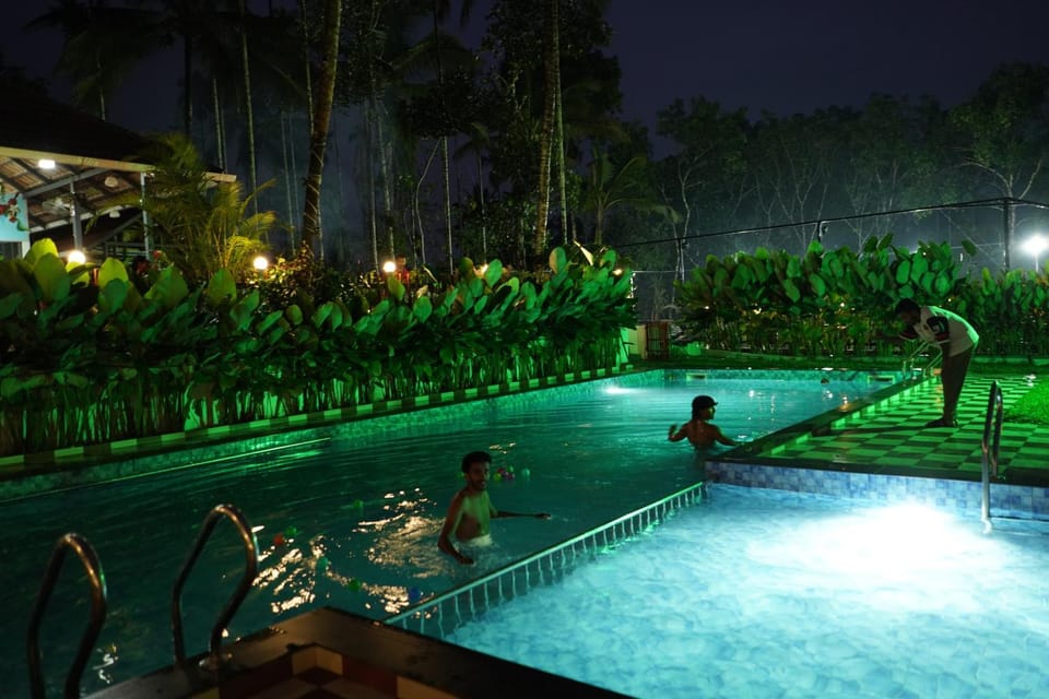 Night, Swimming pool