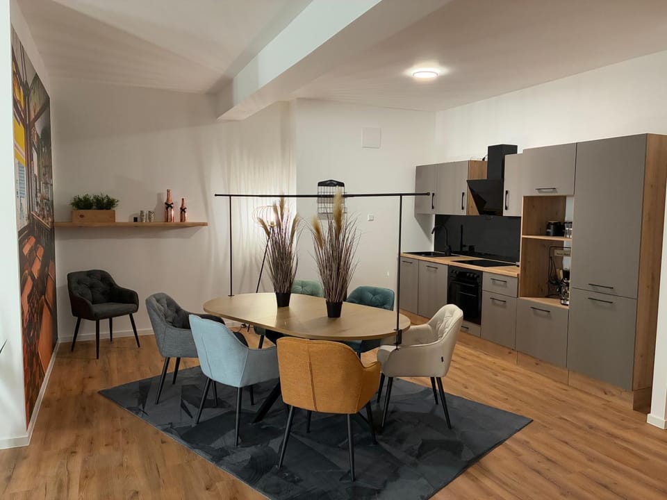 Kitchen or kitchenette, Dining area, oven, stove