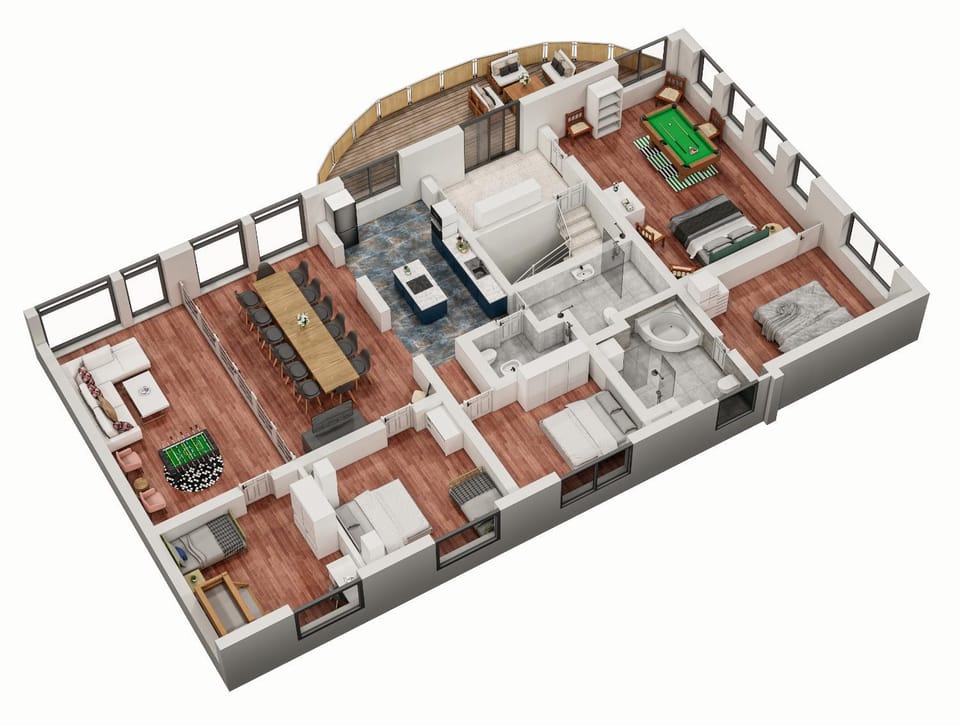 Cityscape Loft Hannover - 216qm 15 Personen House in Hanover