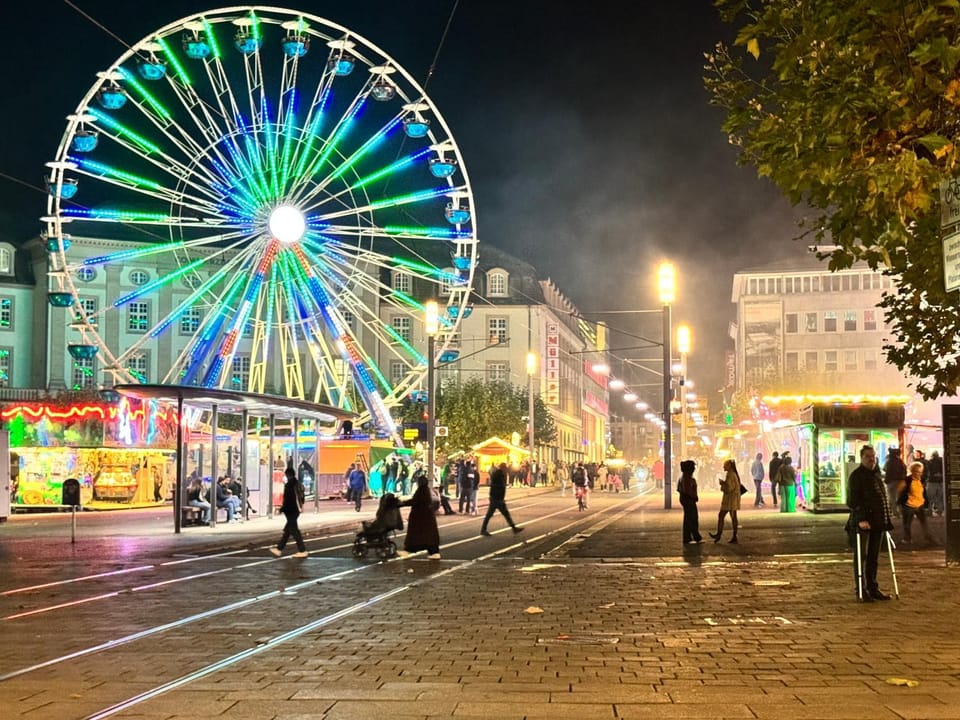 Night, City view, Location