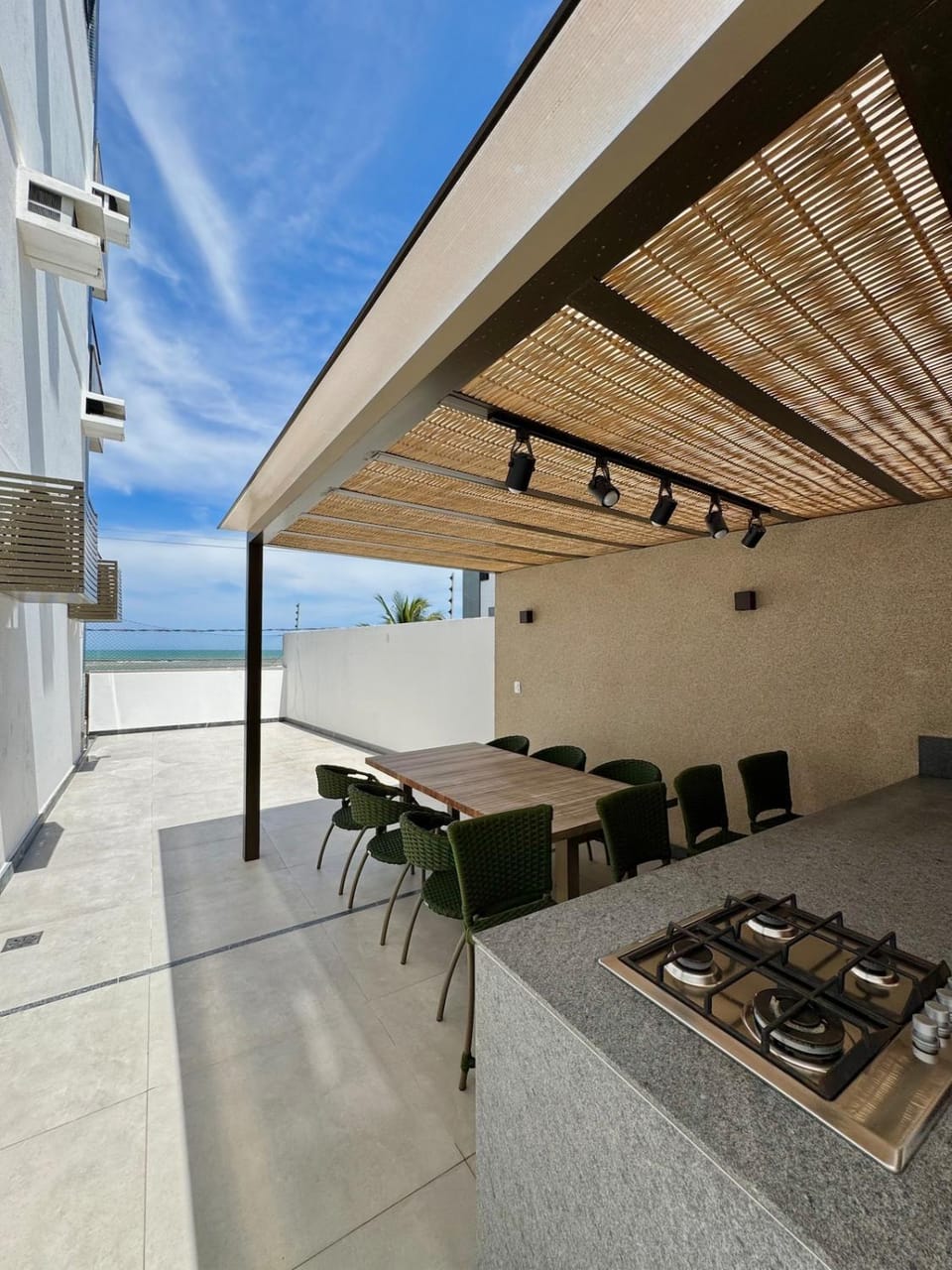 Day, Natural landscape, BBQ facilities, View (from property/room), Dining area, Sea view