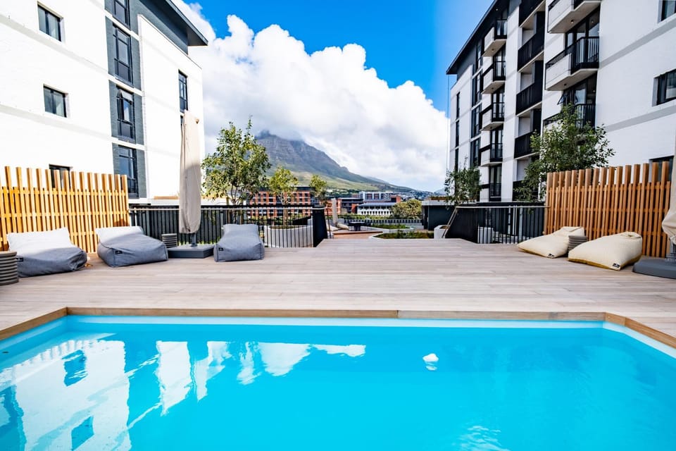 Patio, Natural landscape, Mountain view, Swimming pool, sunbed
