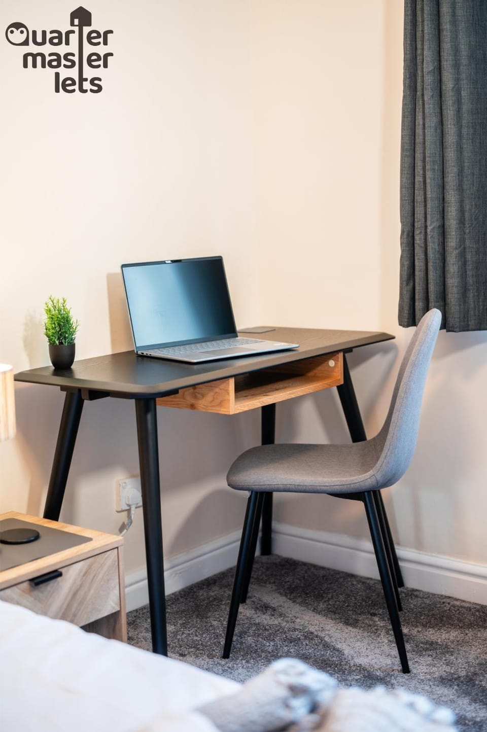 Bed, Decorative detail, Bedroom, furniture, heating, internet, storage, towels, laundry