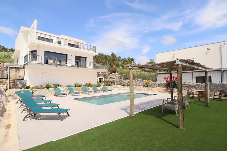 Property building, Living room, Swimming pool