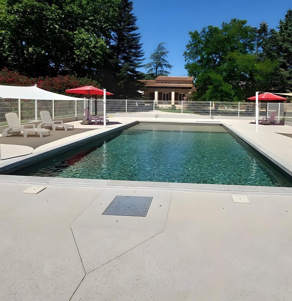 Property building, Living room, Swimming pool