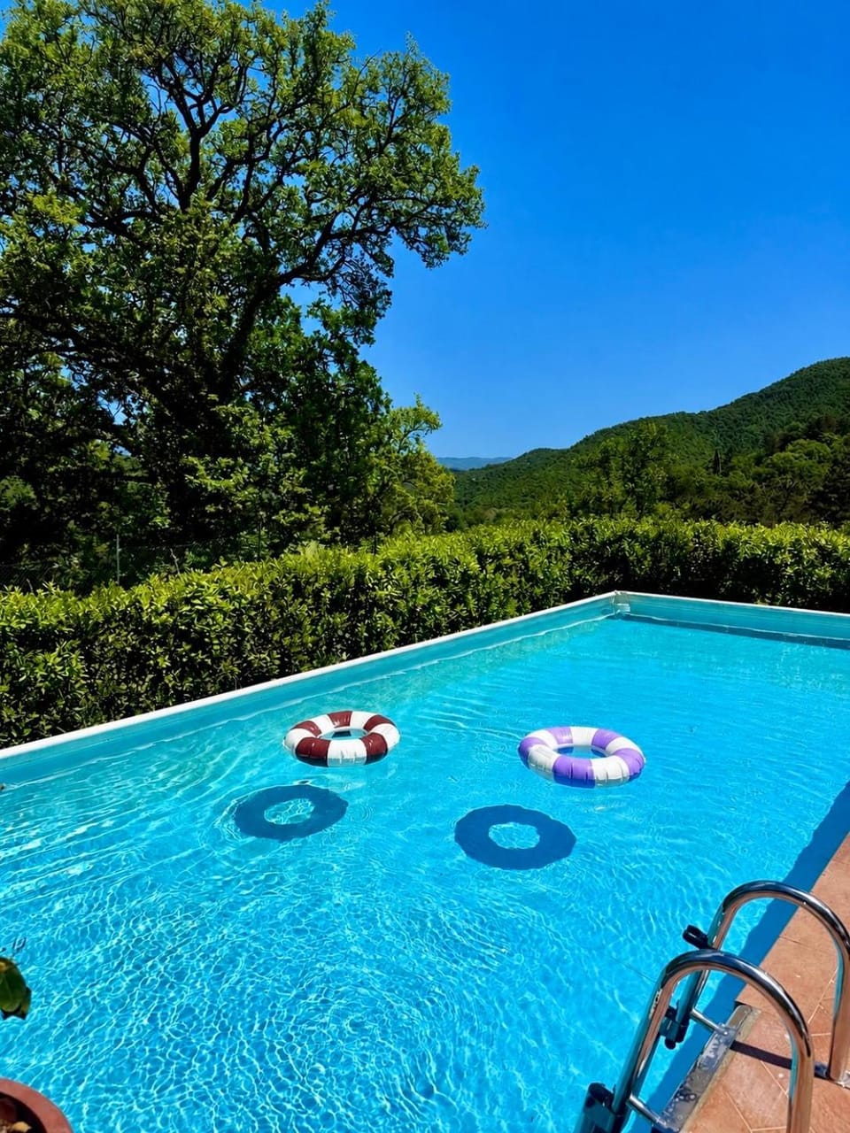 Day, Natural landscape, Mountain view, Pool view, Swimming pool, sunbed