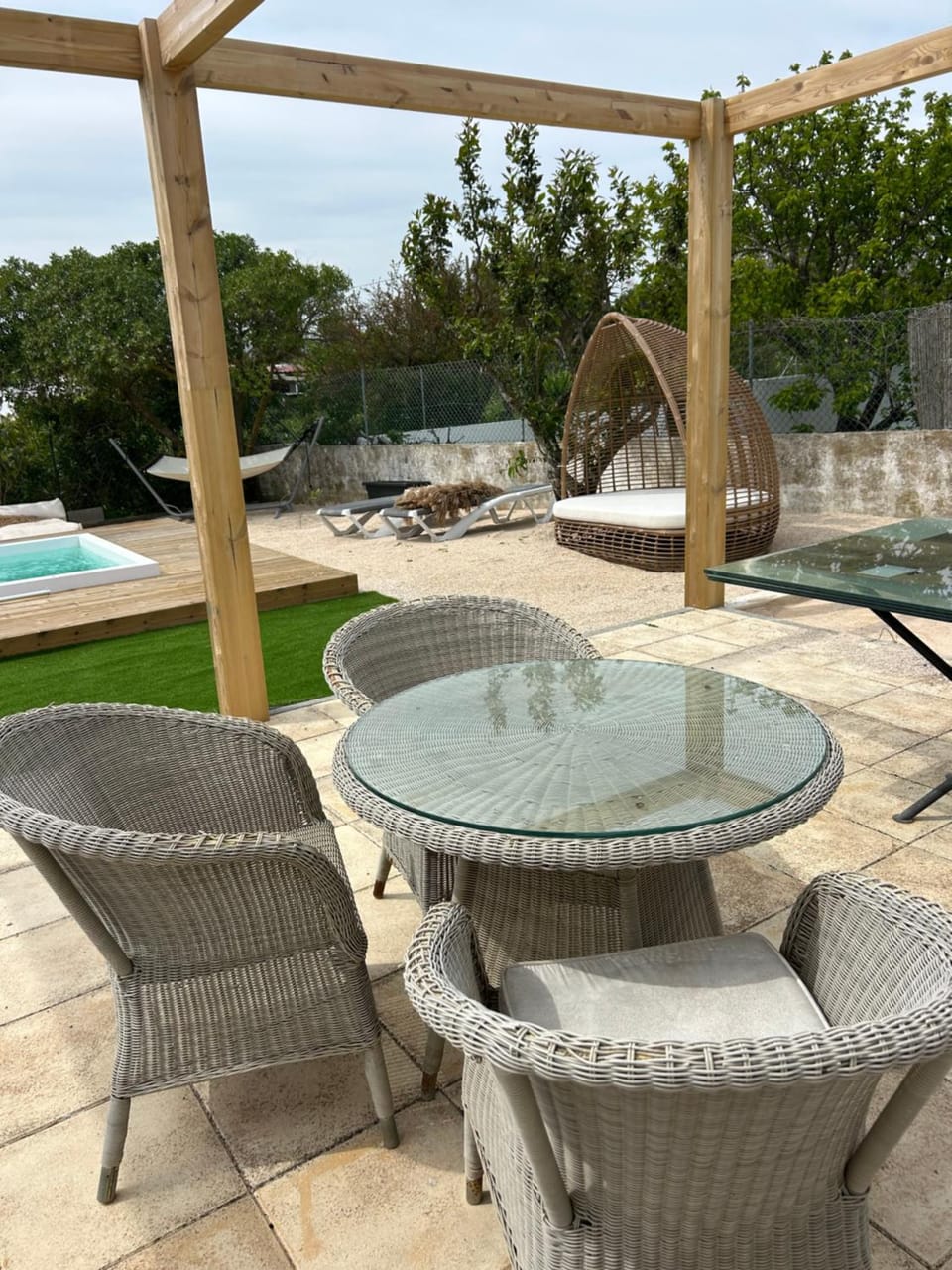 Pool view, sunbed
