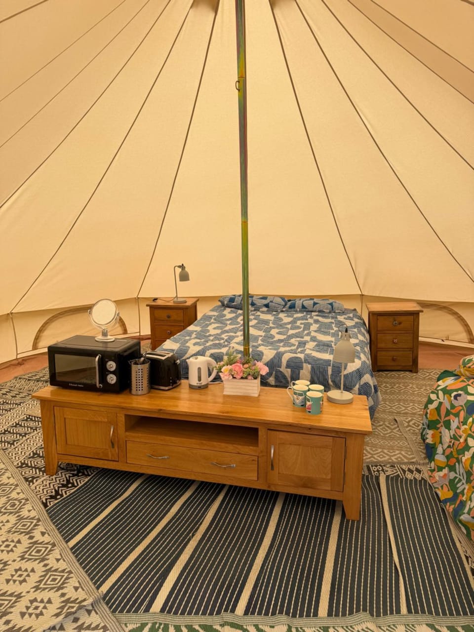 Glamping on a working farm five miles west of Carlisle House in Allerdale District