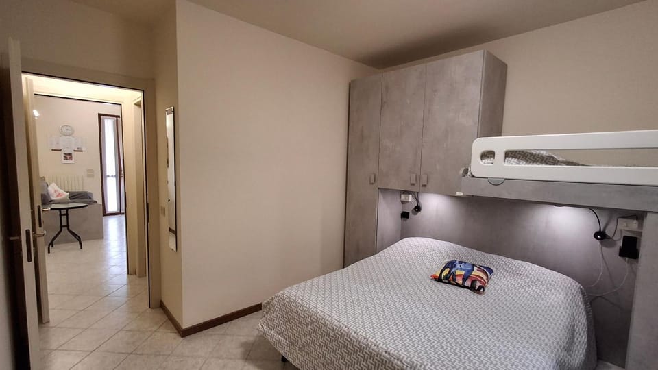 Bed, Photo of the whole room, Bedroom, bunk bed, wardrobe