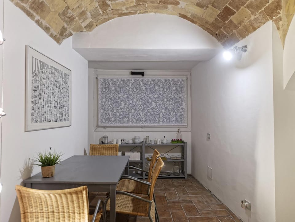 Night, Living room, Seating area, Dining area
