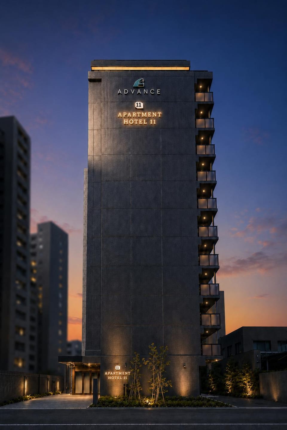 Property building, Night