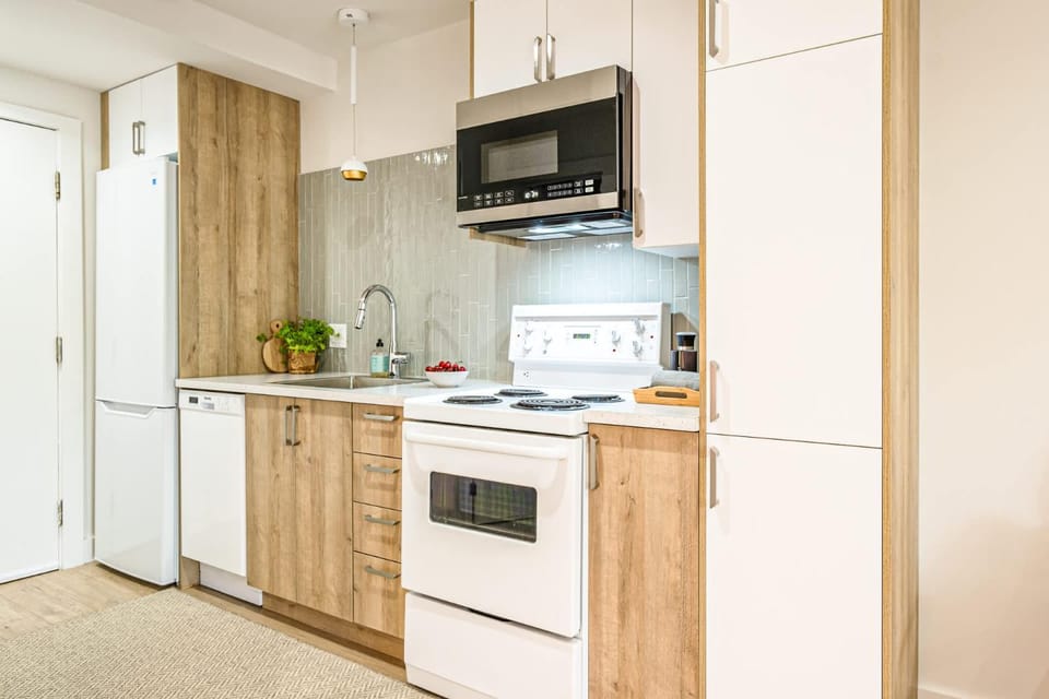 Kitchen or kitchenette, dishwasher, oven