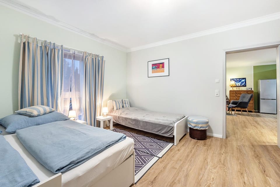 Property building, Living room, Bedroom