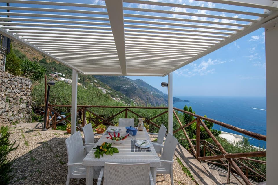 Patio, Dining area, Sea view
