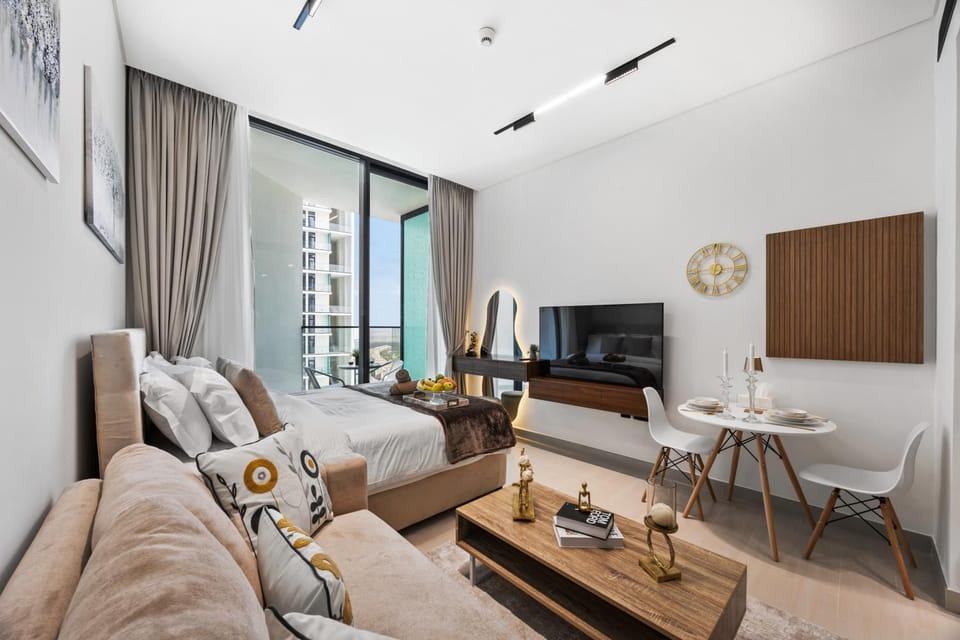 Luxury Barcelona Style Studio-binghatti Azure Apartment in Dubai