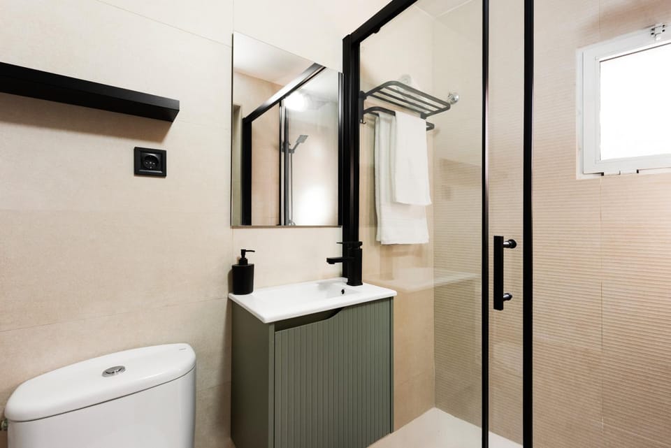Bathroom, Living room