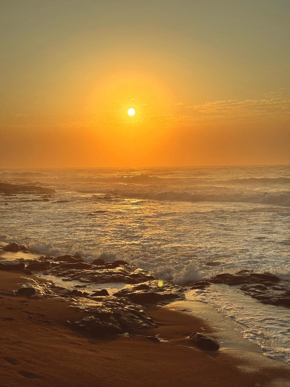 Day, Natural landscape, Beach, Sea view, Sunrise