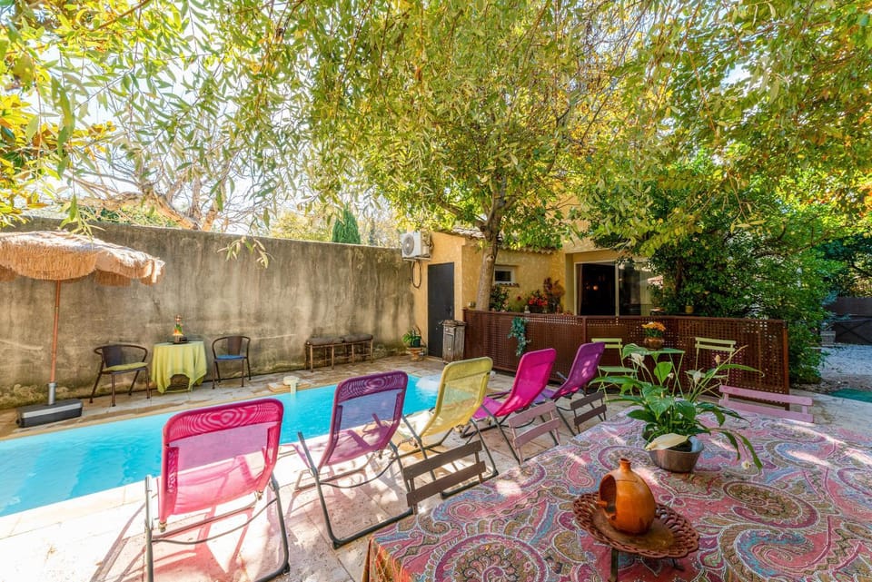 Property building, Living room, Swimming pool