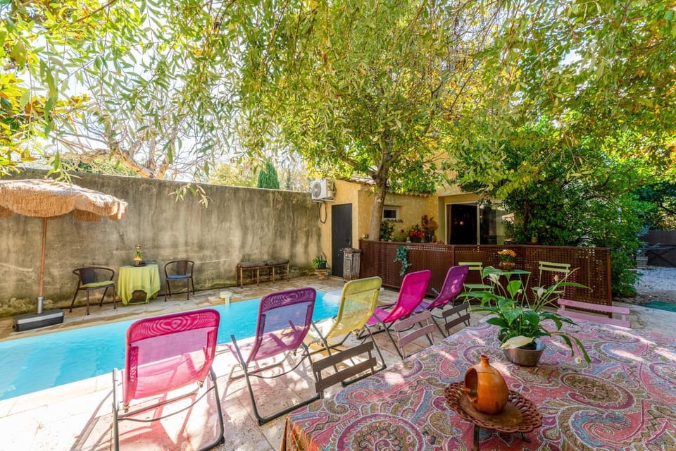 Property building, Living room, Swimming pool