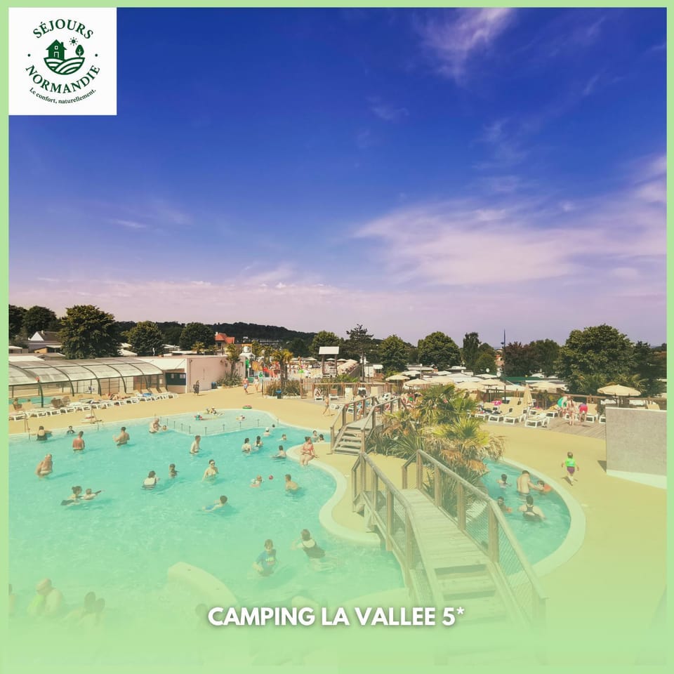 Houlgate-206- Mobilhome Premium 6 personnes Camping 5 étoiles - Séjour Normandie - Paris Eure Gestion Campground/ 
RV Resort in Houlgate