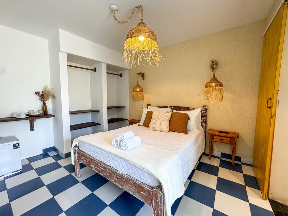 Bed, Photo of the whole room, Bedroom, towels, wardrobe