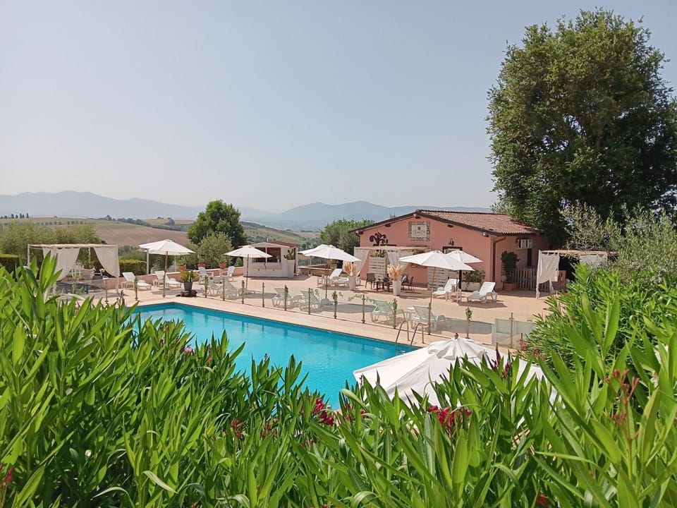 Property building, Living room, Swimming pool