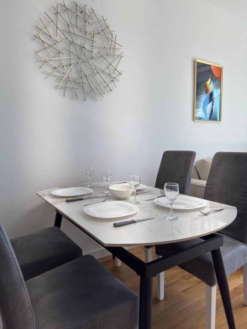 Living room, Seating area, Dining area
