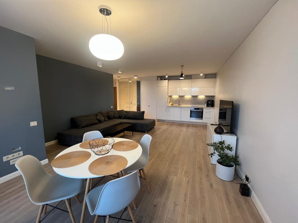 TV and multimedia, Kitchen or kitchenette, Living room, Seating area, Dining area