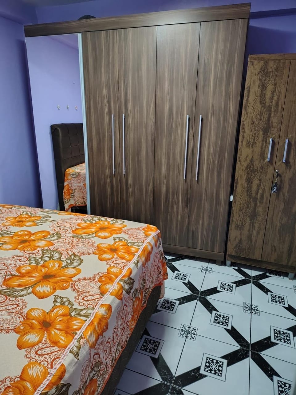Bed, Photo of the whole room, Bedroom, wardrobe