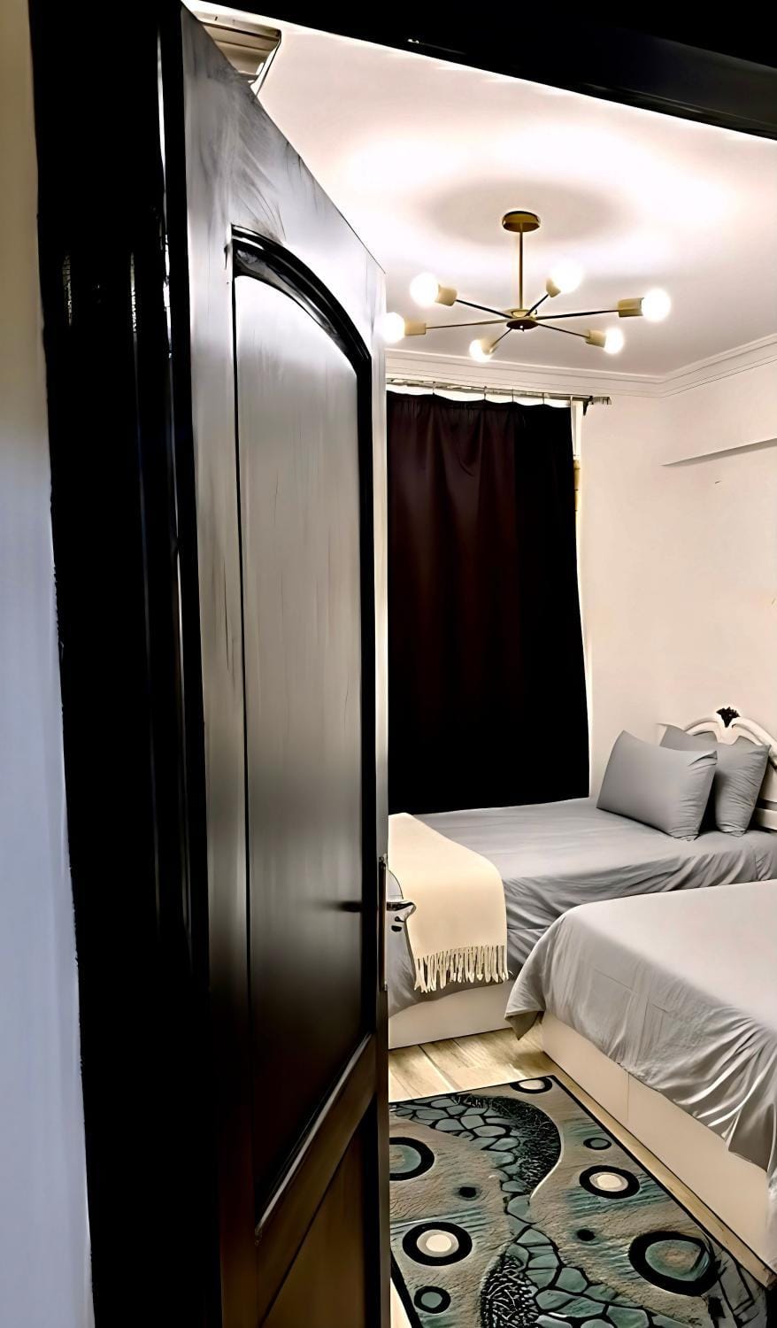 Bed, Bedroom, air conditioner