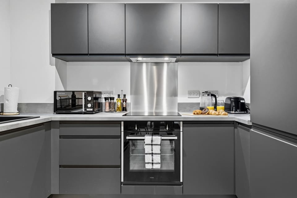 Kitchen or kitchenette, toaster
